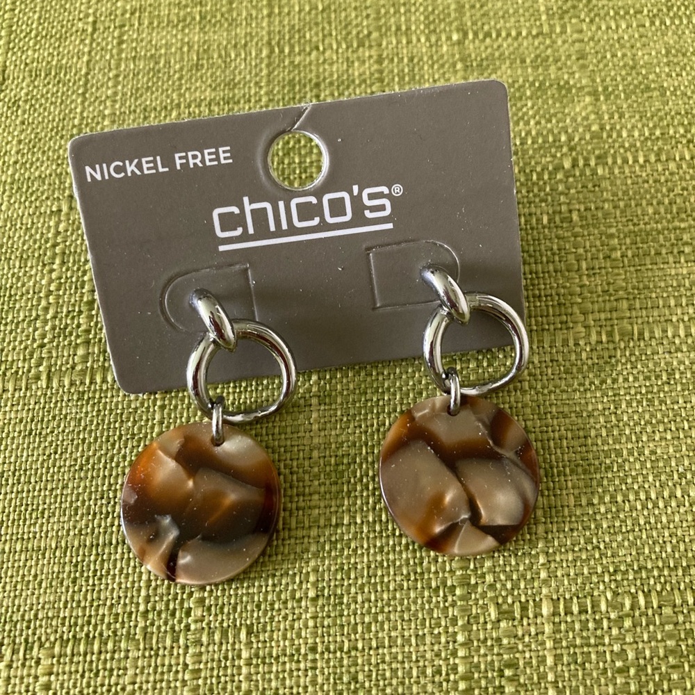 Chicos pierced post earrings New with Tags